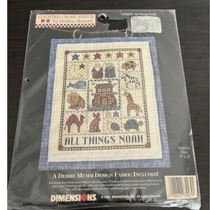 Dimensions Debbie Mumm All Things Noah Counted Cross Stitch Kit 72279 Vintage